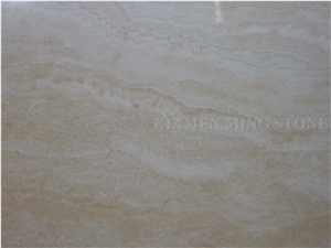 Turkey Super White Travertine Medium Honed Machine Cutting Tiles for Wall Cladding,Travertino Floor Covering Pattern,Hotel Interior Stone Flooring