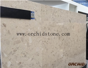 Beige Artificial Stone Slabs & Tiles,Artificial Stone,Engineered Marble Flooring Covering,Manufactured Stone,Manmade Stone
