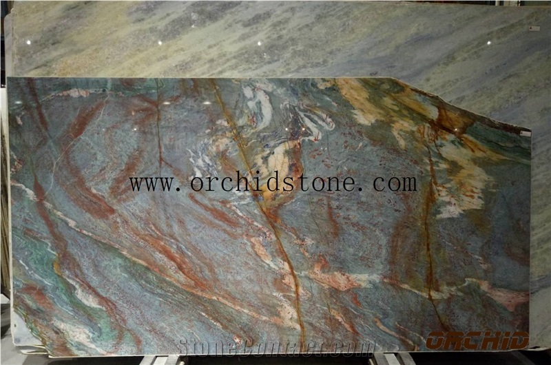 Blue Louise Quartzite Slabs & Tile, Azul Brazil Quartzite Flooring Covering,Wall Cladding for Countertops,Worktop,Vanity Tops,Bench Tops