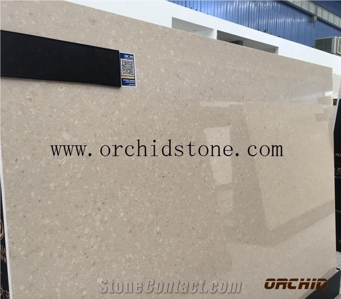 French Beige Artificial Marble Slabs & Tiles,Artificial Stone Flooring Tiles,Manmade Stone for Wall Cadding