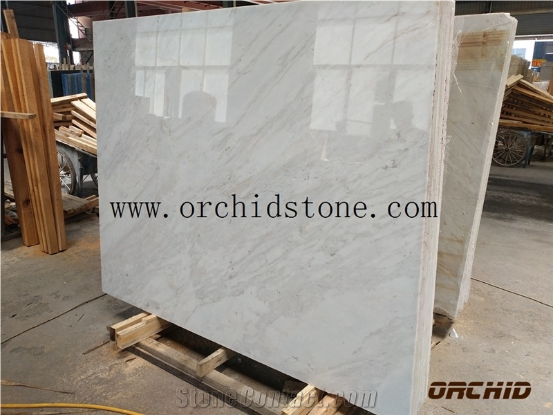 New Volakas White Marble Tiles & Slabs,Greek White Marble Cut to Size,Ajax White Arrikton Marble Flooring, Dramas Pirgon White,Jazz White,Macedonian