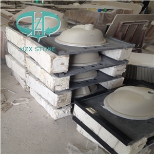 China Black Granite Bathroom Countertop, Hebei Black Countertop, Hebei Black Bathroom Vanity Top