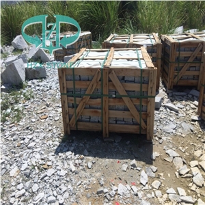 G601 Granite Cube Stone, Light Grey Granite Cobble Stone for Paving Outside