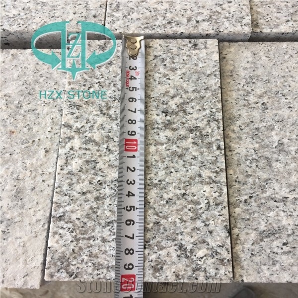 G603 China Grey Sesame Granite Cube Stone Cobble Pavers, Cheap Grey Granite Paverment for Exterior Garden Stepping
