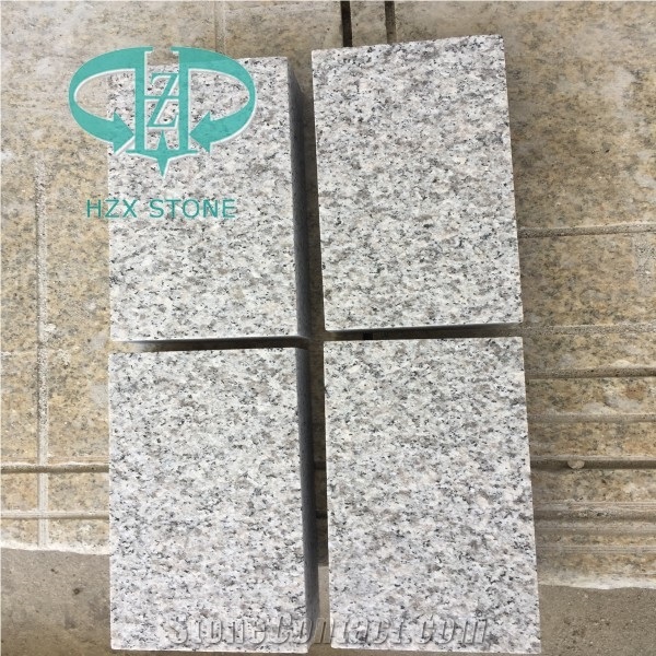 G603 China Grey Sesame Granite Cube Stone Cobble Pavers, Cheap Grey Granite Paverment for Exterior Garden Stepping