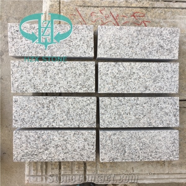 G603 China Grey Sesame Granite Cube Stone Cobble Pavers, Cheap Grey Granite Paverment for Exterior Garden Stepping