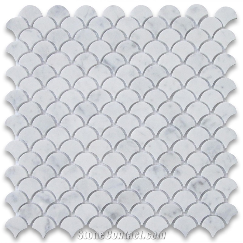 China Marble Mosaic Tiles, Tumbled Mosaic Design Pattern for Bathroom