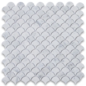 China Marble Mosaic Tiles, Tumbled Mosaic Design Pattern for Bathroom