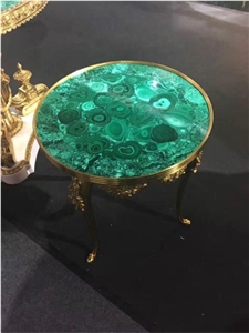 Custom Design Furniture Semeprecious Stone Office Furniture Table