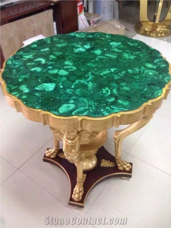 Custom Design Furniture Semeprecious Stone Office Furniture Table