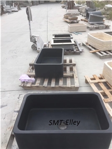 Customized Solid Surface Stone Basin for Bathroom Marble Carrara C Basin