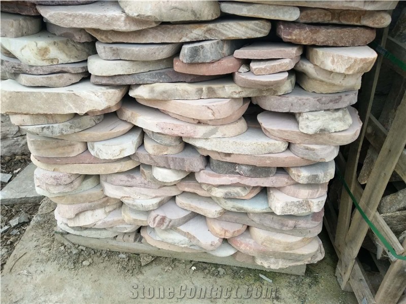 Factory Whosale Solid Surface Red Flagstone Irregular Flagstone for Walkway Pavers