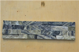 Green Marble Cultured Stone as Indoor and Ourdoor Wall Cladding Tiles,Split Face Ccultured Stone for Feature Wall Decoration
