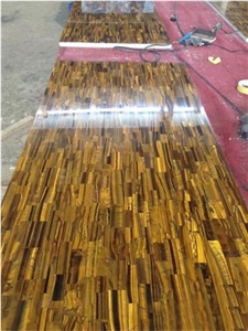 Semi Precious Stone Tiger Eye Bar Top for Bar Countertop