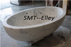 Stone Bathtubs Solid Surface Stone Bathtubs Carrara Venato Bathtub for Hotel