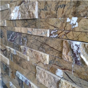 Stone Ledge Brown Marble Cultured Stone Natural Surface for Wall Covering Tiles