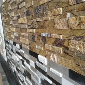 Stone Ledge Brown Marble Cultured Stone Natural Surface for Wall Covering Tiles