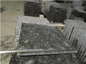 China Butterfly Green Granite Polished Thin Tiles Small Slab Price Flooring ,Wall Covering, Clading Cut Size for Countertop,Natural Building Stone,
