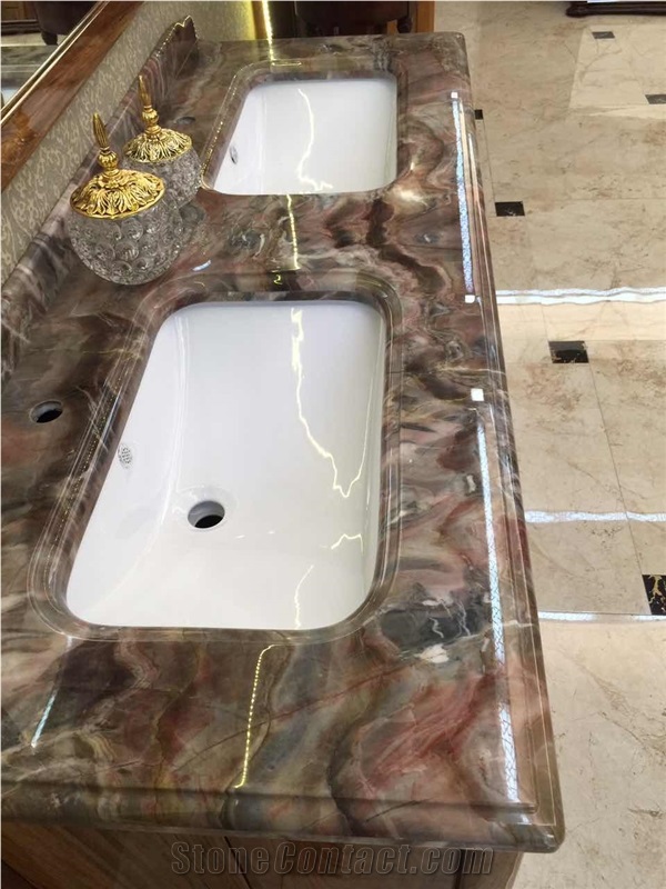 China Red Onyx Big Slabs Price Tiles for Floor ,Covering ,High Polished Hotel Flooring ,The Newest Natural Onyx Stone for Walling ,Building