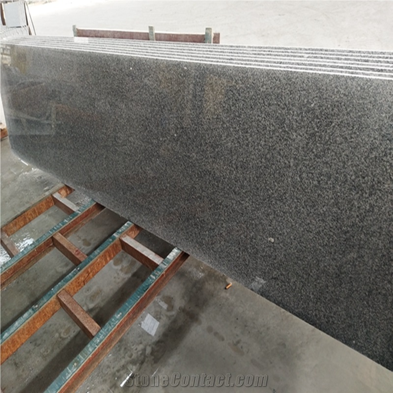 G603 Granite Kitchen Countertops/Sesame White Worktops/China Grey Vanity Top/Bianco Crystal Island Top,Bullnose Edge,Backsplash,Sink Cut,Cheap Price