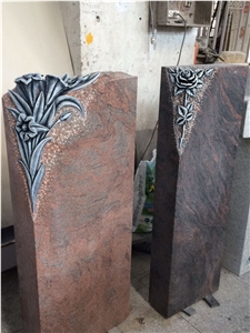2017 Pink Granit Rose Monument, Headstones Gravestone, Tombstone Good Design Cheap Engraved Stone