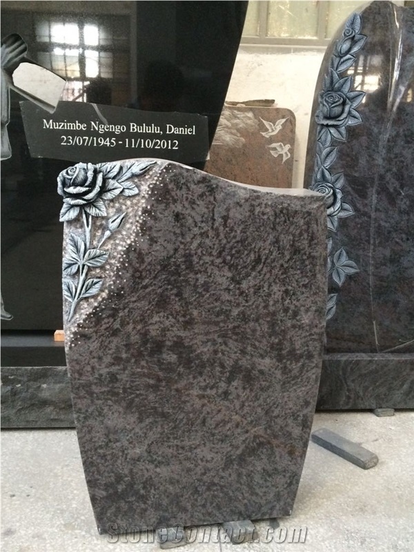 2017 Pink Granit Rose Monument, Headstones Gravestone, Tombstone Good Design Cheap Engraved Stone