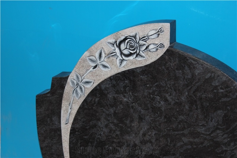Bahama Blue Monument Orion Headstone Granit Tombstone Rose Gravestone Polupar Monuments High Quality Headstones Cost-Effective Tombstones New