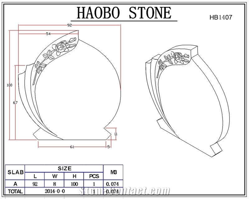 Bahama Blue Monument Orion Headstone Granit Tombstone Rose Gravestone Polupar Monuments High Quality Headstones Cost-Effective Tombstones New