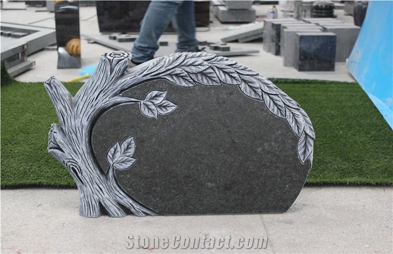 Black Diamond Tree Headstone 2017 New Monument Popular Tombstone China Gravestone Granit Headstones Cheap Monuments High Quality Tombstones