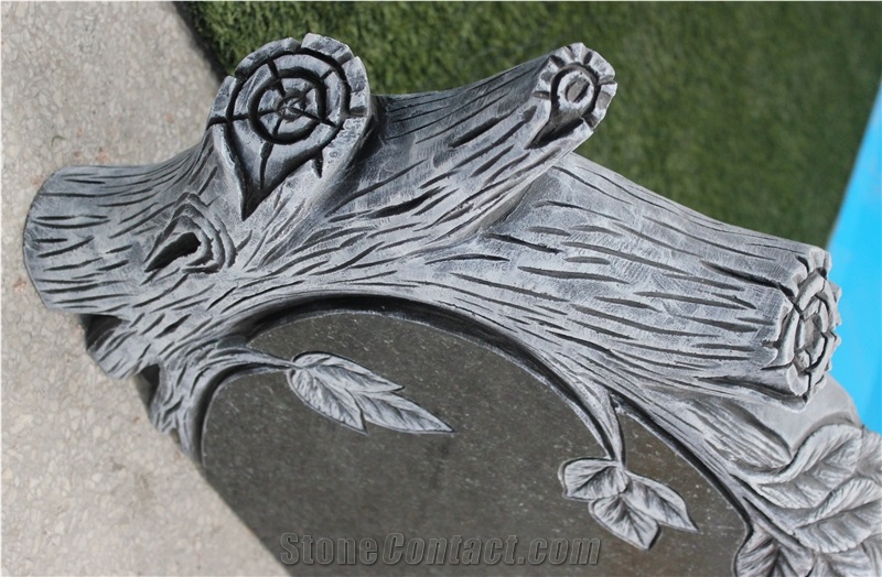 Black Diamond Tree Headstone 2017 New Monument Popular Tombstone China Gravestone Granit Headstones Cheap Monuments High Quality Tombstones
