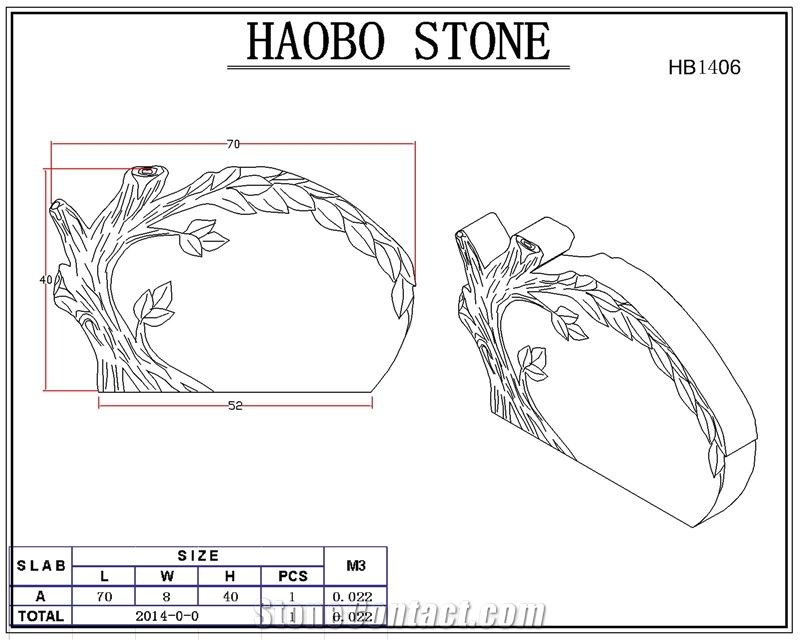 Black Diamond Tree Headstone 2017 New Monument Popular Tombstone China Gravestone Granit Headstones Cheap Monuments High Quality Tombstones
