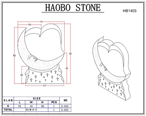 China New 2017 Shanxi Black Heart Headstone Headstones Monument Monuments Tombstone Tombstones Star Polished Honed Western Style Single Gravestone