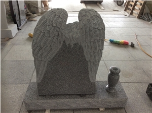High Quality Good Price Natural Quarry Stone Customized Size Haobo China Factory Beautiful Carved G603 Granit Headstone Designs for Sale