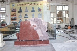 High Quality Good Price Natural Quarry Stone Customized Size Haobo China Factory Beautiful Carved India Red Granit Headstone Designs for Sale High Quality Good Price Natural Quarry Stone Customized Size Haobo China Factory Beautiful Carved India Red Granit Headstone Designs for Sale