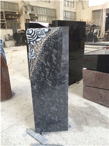 High Quality Good Service Custom Wholesale Price Unique Haobo Natural Stone Chinese Quarry Orion Granite Carving Headstone Design for Cemetery