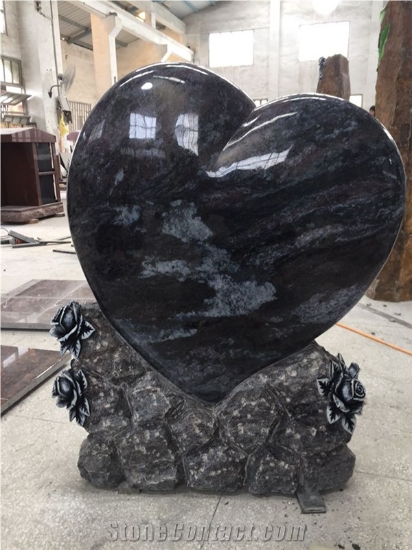 High Quality Good Service Custom Wholesale Price Unique Haobo Natural Stone Chinese Quarry Orion Granite Carving Headstone Designs for Cemetery