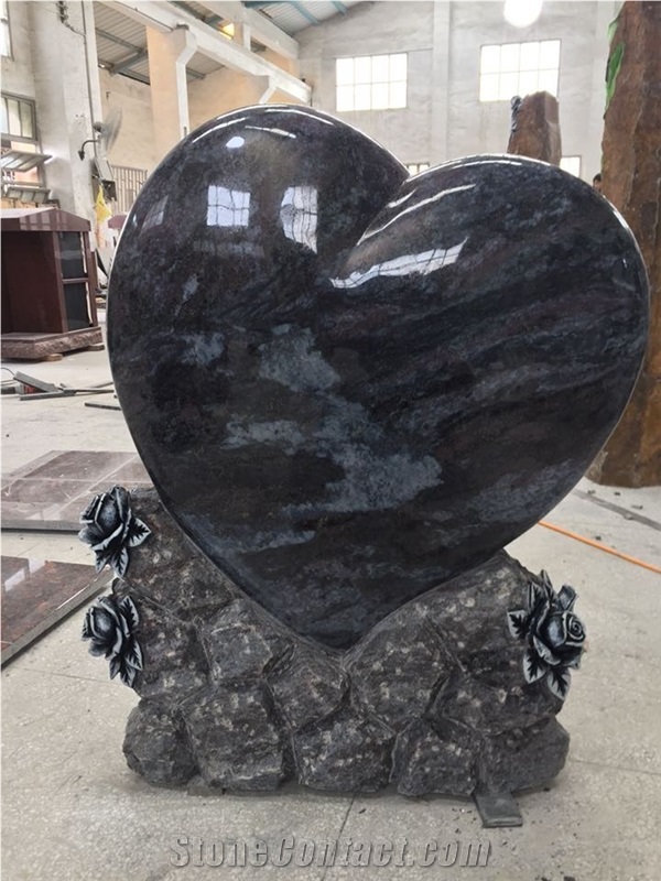 High Quality Good Service Custom Wholesale Price Unique Haobo Natural Stone Chinese Quarry Orion Granite Carving Headstone Designs for Cemetery
