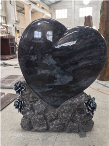 High Quality Good Service Custom Wholesale Price Unique Haobo Natural Stone Chinese Quarry Orion Granite Carving Headstone Designs for Cemetery