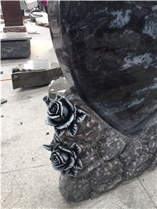 High Quality Good Service Custom Wholesale Price Unique Haobo Natural Stone Chinese Quarry Orion Granite Carving Headstone Designs for Cemetery
