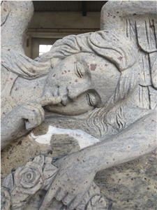 New High Quality Good Service Custom Wholesale Price Unique Haobo Natural Stone Kashmir Gold Granit Quarry Carving Headstone Designs for Cemetery