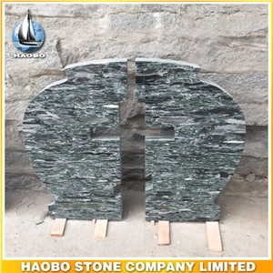 Own Factory Direct Selling Monument Green Granite Tombstone Empty Cross Design Gravestone European Style Upright Headstone Own Factory Direct Selling Monument Green Granite Tombstone Empty Cross Design Gravestone European Style Upright Headstone