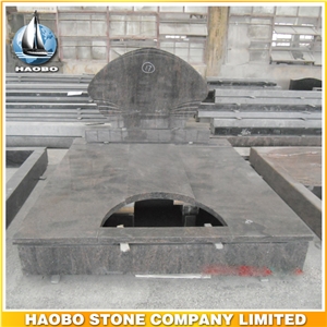 Polished Natural Stone Quarry Manufactory Blue Bleu Granite Western Style Monuments Heart Tombstones,Gravestone,Single or Double Marble Headstone