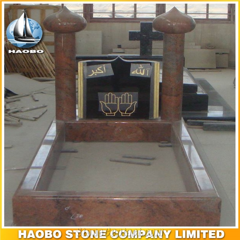 Polished Natural Stone Quarry Manufactory Red Rouge Granite Western Style Monuments Heart Tombstones,Gravestone,Single or Double Headstone