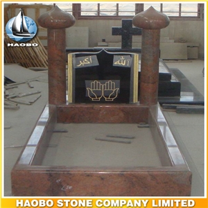 Polished Natural Stone Quarry Manufactory Red Rouge Granite Western Style Monuments Heart Tombstones,Gravestone,Single or Double Headstone