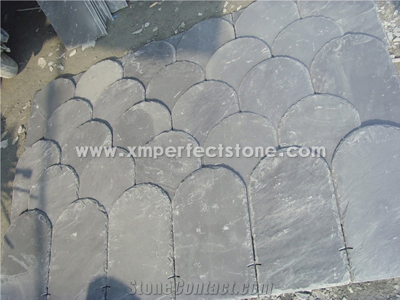6-8mm Thickness Roof Slate Tiles,Cheap Slate Roof Tiles,Irregular Shaped Slate Tile for Roof Slate Price
