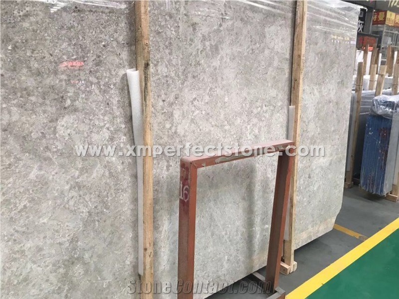 China Factory Custom Design Grey Marble Natural Stone Semicircle Column Panel