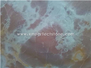 Red House Onyx, Colourful Bookmatch Natural Stone, Polished for Feature Wall,Tv Set,Direct Factory