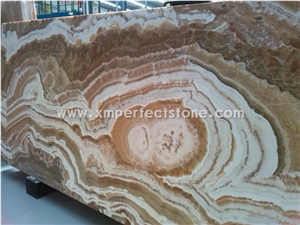 Red House Onyx, Colourful Bookmatch Natural Stone, Polished for Feature Wall,Tv Set,Direct Factory