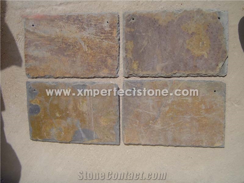 Rusty Roofing Tiles,Rectangle,U Shape,Fish Scale Roof Tiles,6-8 Thickness Roofing Covering