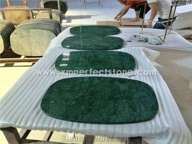 Verde Guatemala Marble Coffee Table Top,Round/Oval/Rectangle/Square Table Top Design,Green Table Tops